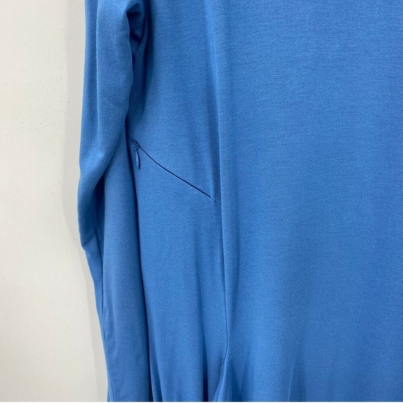 Nwt BETABRAND blue Travel Dress Sweatshirt Dress Long Sleeve M NEW Loungewear - Picture 3 of 4